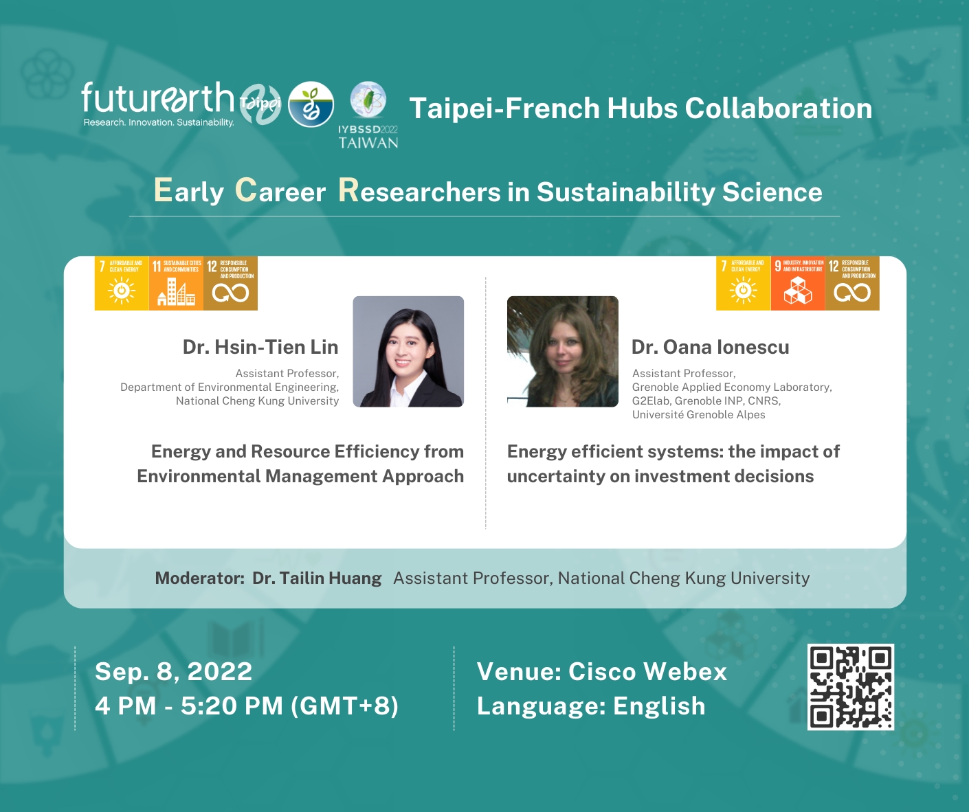 Future Earth Taipei - Early Career Researcher - Sustainable Science -Special Session - Taipei-France Hubs Collaboration [宣傳用圖片/海報