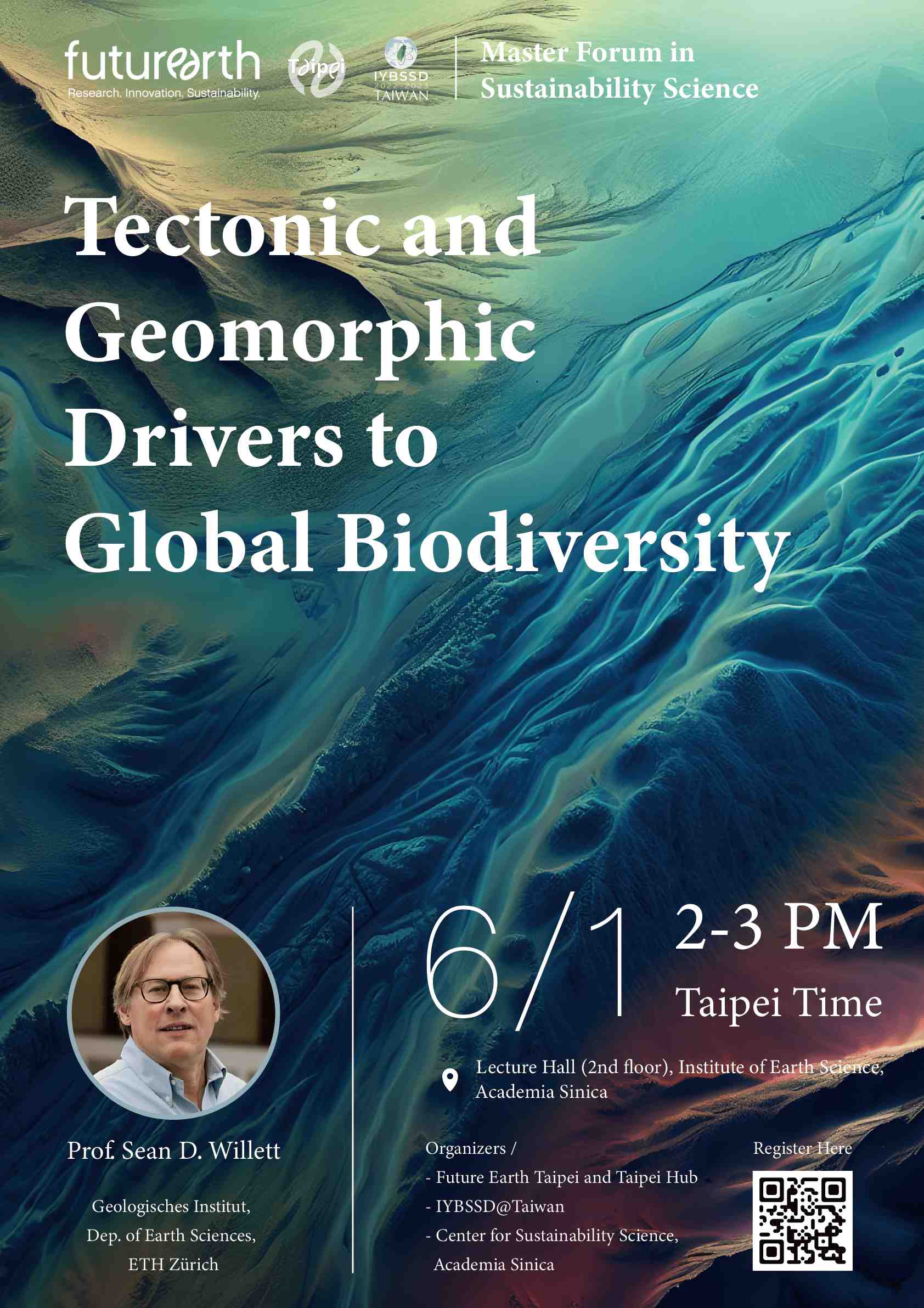 ✸ Tectonic and Geomorphic Drivers to Global Biodiversity宣傳用圖片/海報